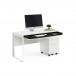 Linea 6221 Satin White Desk