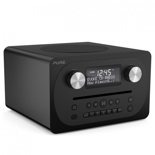 Pure Evoke CD4 Compact CDPlayer DAB+ Radio, Sienna Black at