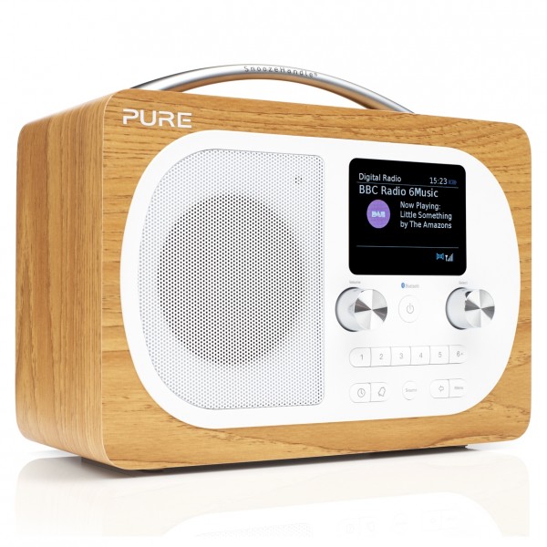 Pure Evoke H4 DAB+ Radio With Bluetooth, Oak