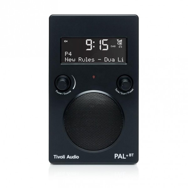 Tivoli Pal+ BT Black Portable Radio w/ Bluetooth