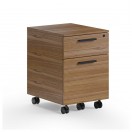 BDI Linea 6227 Mobile File Pedestal, Natural Walnut