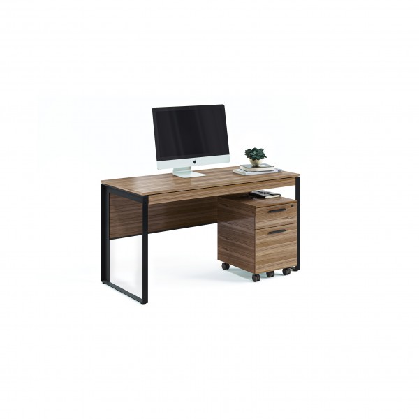 BDI Linea 6227 Natural Walnut Mobile File Pedestal