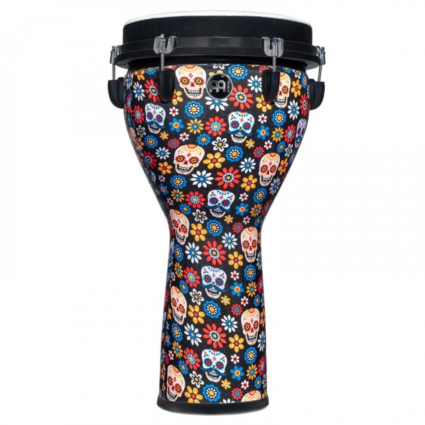 Meinl 12" Jumbo Djembe, Day Of The Dead - Front