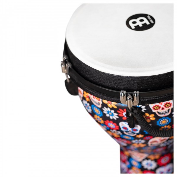 Meinl 14" Jumbo Djembe, Day Of The Dead - Top