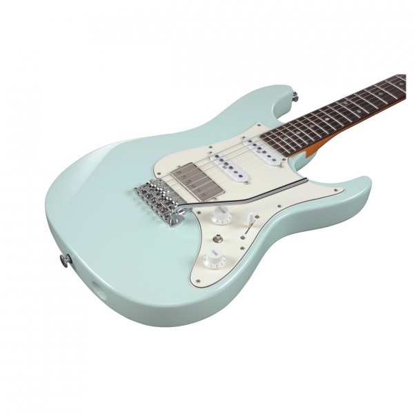 Ibanez AZ2204NW Prestige, Mint Green Body Closeup