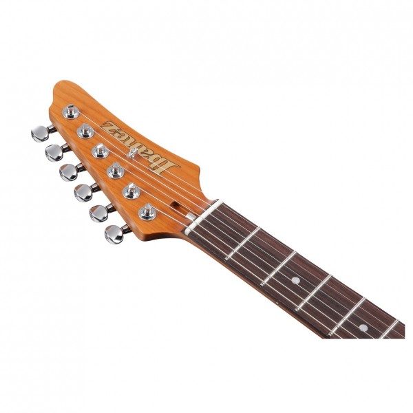 Ibanez AZ2204NW Prestige, Mint Green Headstock Front