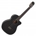 Deluxe Cutaway Classical Electro Acoustic Guitar by Gear4music, Black