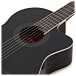 Deluxe Cutaway Classical Electro Acoustic Guitar by Gear4music, Black