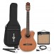 Deluxe Cutaway Classical Electro Acoustic Guitar by Gear4music, Cedar