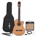 Deluxe Cutaway Classical Electro Guitar by Gear4music + Amp Pack