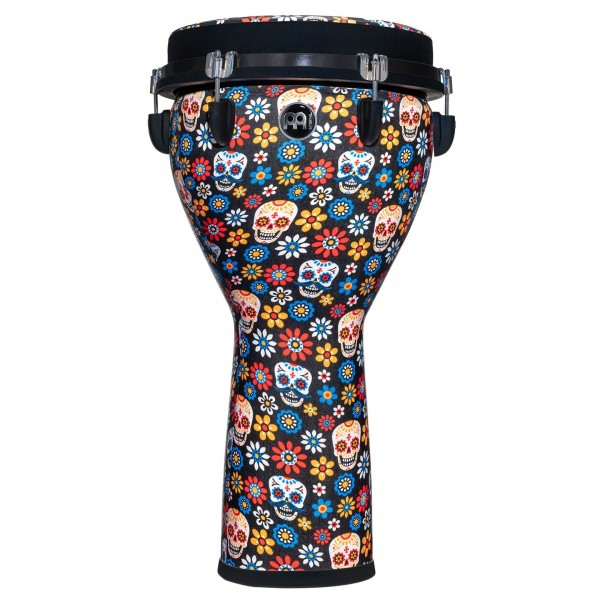 Meinl 12" Jumbo Djembe, Day Of The Dead, Designer Head - Front