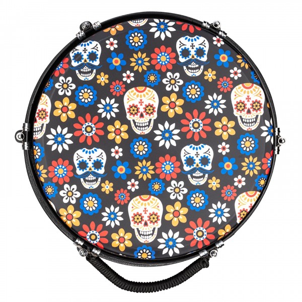 Meinl 12" Jumbo Djembe, Day Of The Dead, Designer Head - Head