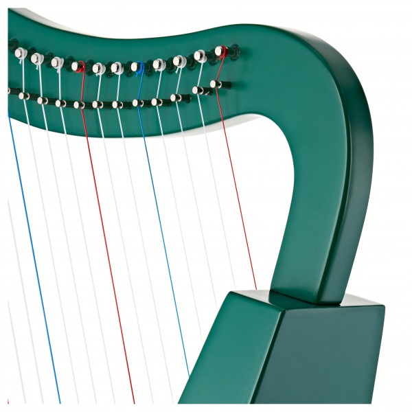 playLITE 15 String Harp by Gear4music, Green