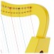 playLITE 15 String Harp by Gear4music, Yellow