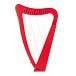 playLITE 15 String Harp by Gear4music, Red
