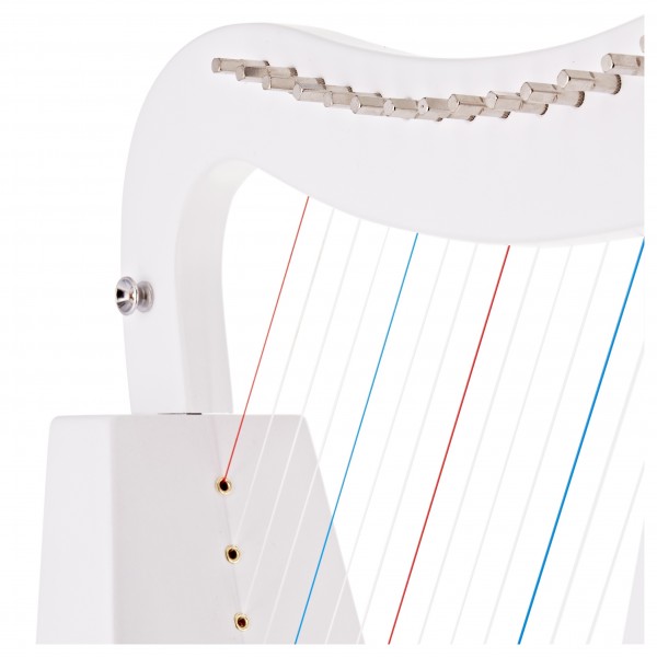 playLITE 15 String Harp by Gear4music, White