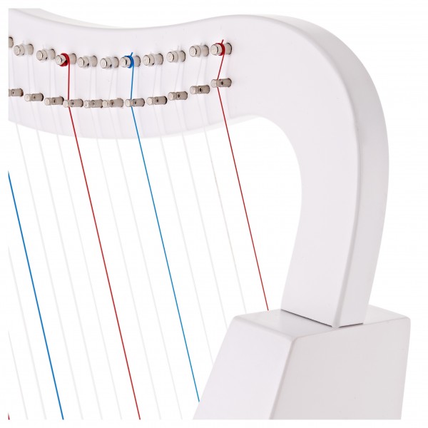 playLITE 15 String Harp by Gear4music, White