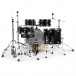 Natal Arcadia UFX 22'' Am. Fusion 5pc Drum Kit, Black Sparkle - Back