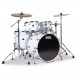 Natal Arcadia UFX 22'' Am. Fusion 5pc Drum Kit w/Cymbals, Piano White - Main