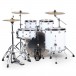 Natal Arcadia UFX 22'' Am. Fusion 5pc Drum Kit w/Cymbals, Piano White - Behind
