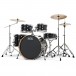 Natal Arcadia UFX 22'' Am. Fusion 5pc Drum Kit w/Cymbals, Black Spkl.