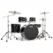 Natal Arcadia UFX 22'' Am. Fusion 5pc Drum Kit w/Cymbals, Black Spkl - Left