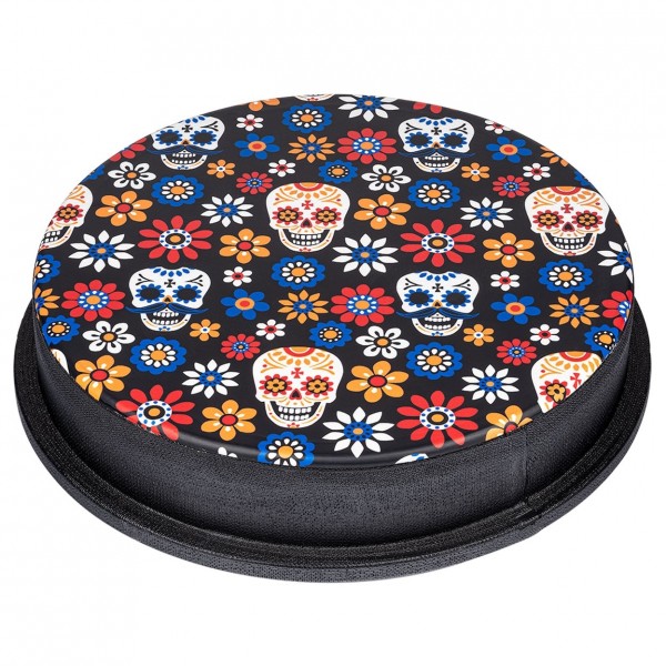 Meinl Synthetic Head 12" Jumbo Djembe, Day Of The Dead - Side Top