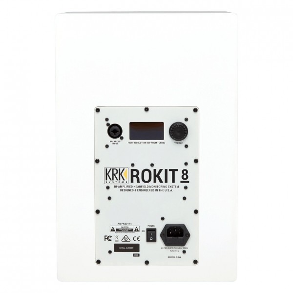 KRK ROKIT RP8 G4 Studio Monitor, White Noise (Pair)