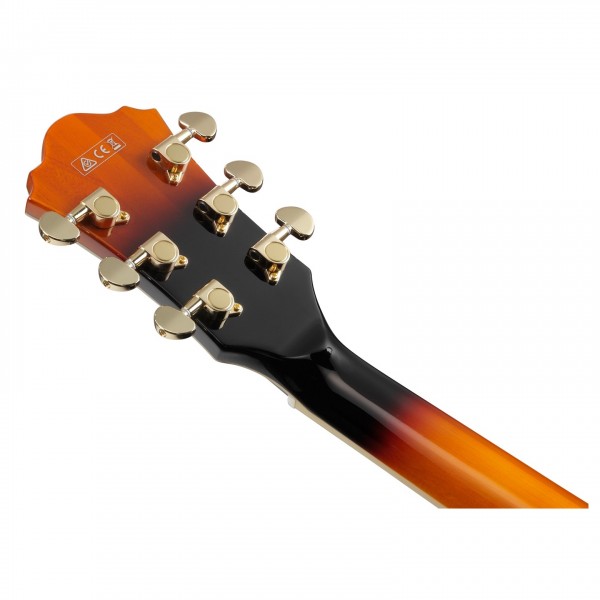 Ibanez AS113 Semi Hollowbody, Brown Sunburst back of headstock