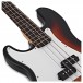 LA Left Handed Bass Guitar by Gear4music, Sunburst