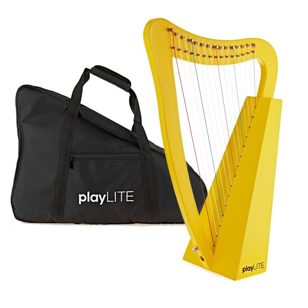 playLITE 15 String Harp by Gear4music, Yellow