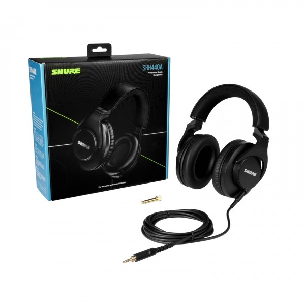 Shure SRH440A Closed-Back Professional Headphones - Boxed