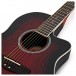 Roundback Electro Acoustic Guitar by Gear4music, Red Burst