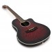 Roundback Electro Acoustic Guitar by Gear4music, Red Burst