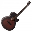 Tanglewood TW4CEAVB Super Folk Electro Acoustic, Autumn Vintage Burst