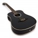 3/4 Dreadnought Electro Acoustic Travel Guitar by Gear4music, Black