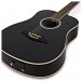 3/4 Dreadnought Electro Acoustic Travel Guitar by Gear4music, Black