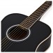 3/4 Dreadnought Electro Acoustic Travel Guitar by Gear4music, Black