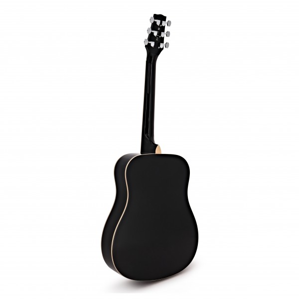3/4 Size Electro Acoustic Travel Guitar Pack by Gear4music, Black