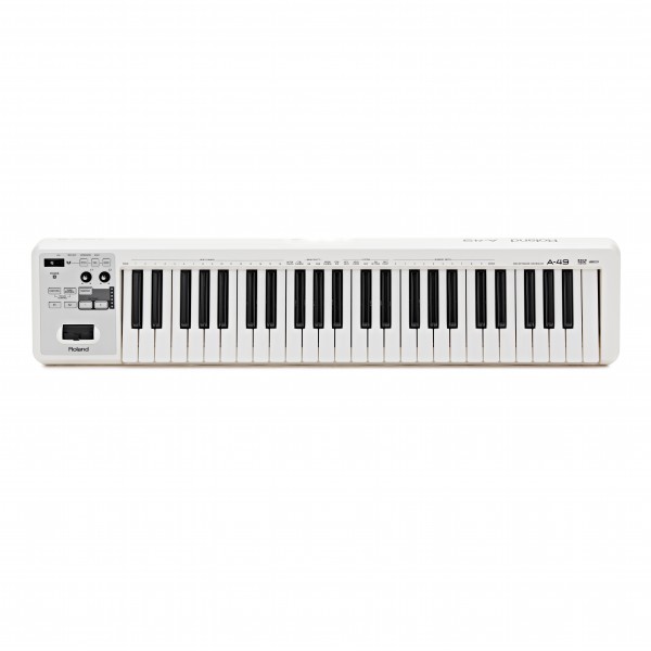 Roland A-49 MIDI Controller Keyboard, White