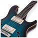 PRS SE Hollowbody II Piezo, Peacock Blue Smokeburst