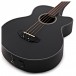 Electro Acoustic Fretless Bass Guitar by Gear4music, Black