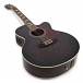 Jumbo 12-String Electro-Acoustic Guitar by Gear4music, Trans Black