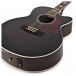 Jumbo 12-String Electro-Acoustic Guitar by Gear4music, Trans Black
