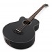 Electro Acoustic Left Handed Bass Guitar by Gear4music, Black