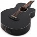 Electro Acoustic 5 String Bass Guitar by Gear4music, Black
