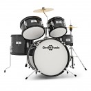 5-teiliges Junior-Schlagzeug von Gear4music, Schwarz
