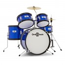 5-teiliges Junior-Schlagzeug von Gear4music, blau