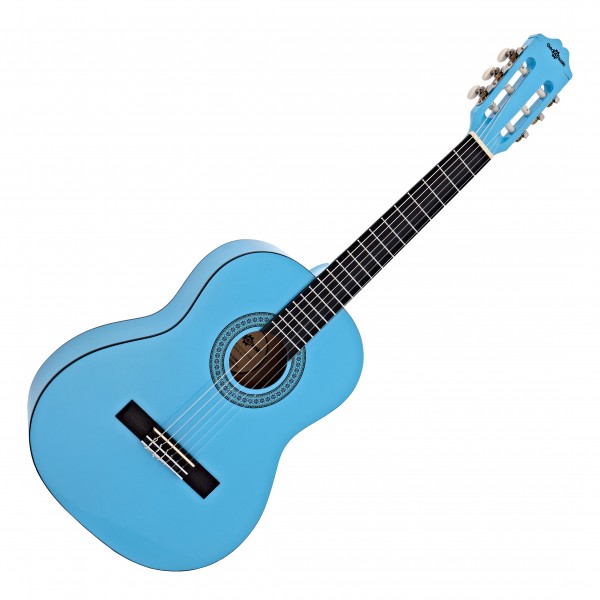 Deluxe Junior 1/2 Classical Guitar, Light Blue, by Gear4music
