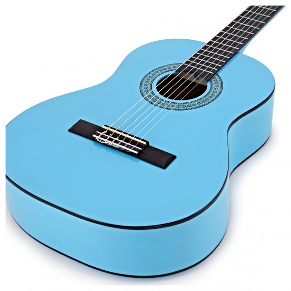 Deluxe Junior 1/2 Classical Guitar, Light Blue, by Gear4music